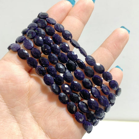 20 Types Cut Faceted Oval Shape Bracelet Caribbean Calcite Moss Agate Rhodonite Wholesale - Wholesale Crystals