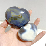 21 Pieces Black Orca Agate Heart 4 -Wholesale Crystals
