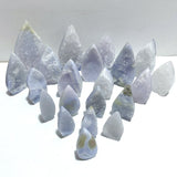 21 Pieces Blue Chalcedony Arrow Head Shape - Wholesale Crystals