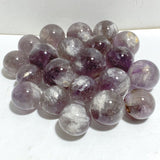 21 Pieces God's Fingerprint Amethyst Light Purple Spheres -Wholesale Crystals
