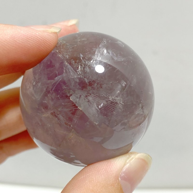21 Pieces God's Fingerprint Amethyst Light Purple Spheres -Wholesale Crystals