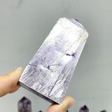 21 Pieces Purple Spark Lepidolite Four - Sided Tower - Wholesale Crystals