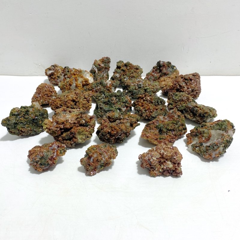 21 Pieces Raw Garnet Specimen For Collection -Wholesale Crystals