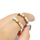 21 Types Crystal Beaded Rings Wholesale Tiger Eye Blue Aventurine -Wholesale Crystals