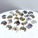 22 Pieces Beautiful Geode Druzy Agate Bat Carving - Wholesale Crystals