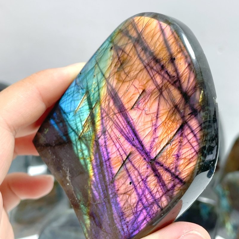 22 Pieces Beautiful High Quality Polished Labradorite Free Form - Wholesale Crystals
