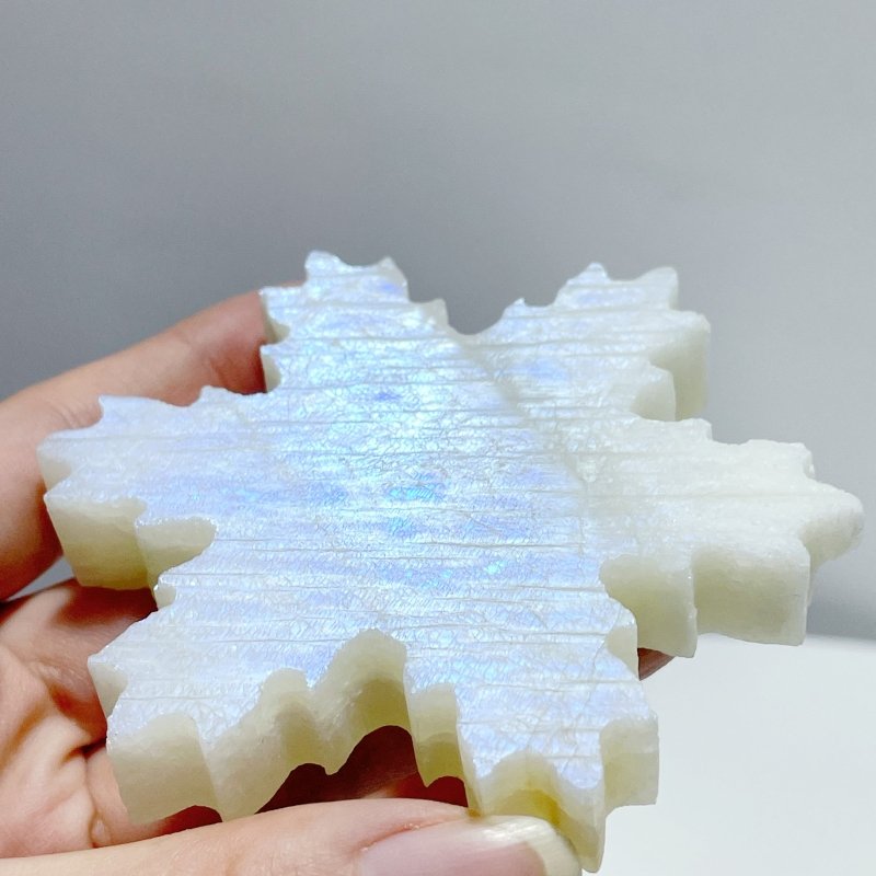 22 Pieces Moonstone Snowflake Closeout (Defect) - Wholesale Crystals