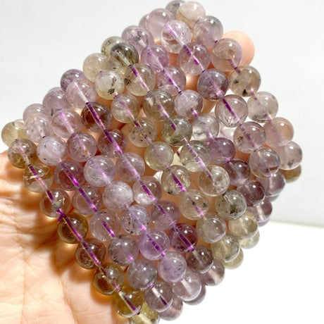 24 Pieces Amethyst Mixed Pyrite Bracelets - Wholesale Crystals