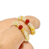 24 Types Crystal Beaded Rings Wholesale Moss Agate Chevron Amethyst Red Jasper -Wholesale Crystals
