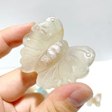 25 Pieces Sakura Flower Agate Butterfly Carving(Clearance) - Wholesale Crystals