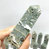 26 Pieces 7th Vein Ocean Jasper Four - Sided Points - Wholesale Crystals