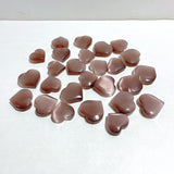 26 Pieces Purple Glass Cat Eye Heart - Wholesale Crystals