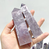 26 Pieces Purple Spark Lepidolite Four - Sided Tower - Wholesale Crystals