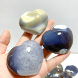 27 Pieces Black Orca Agate Heart 3 - Wholesale Crystals