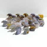 27 Pieces Geode Druzy Agate Eagle Carving -Wholesale Crystals