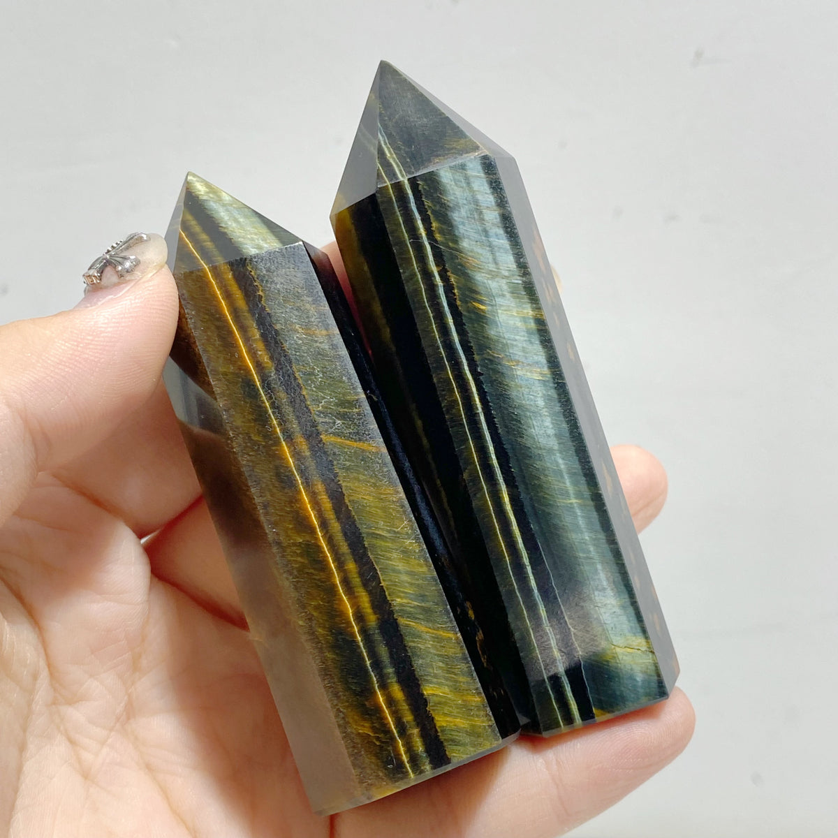 Yellow & Blue Tiger Eye Point Wholesale