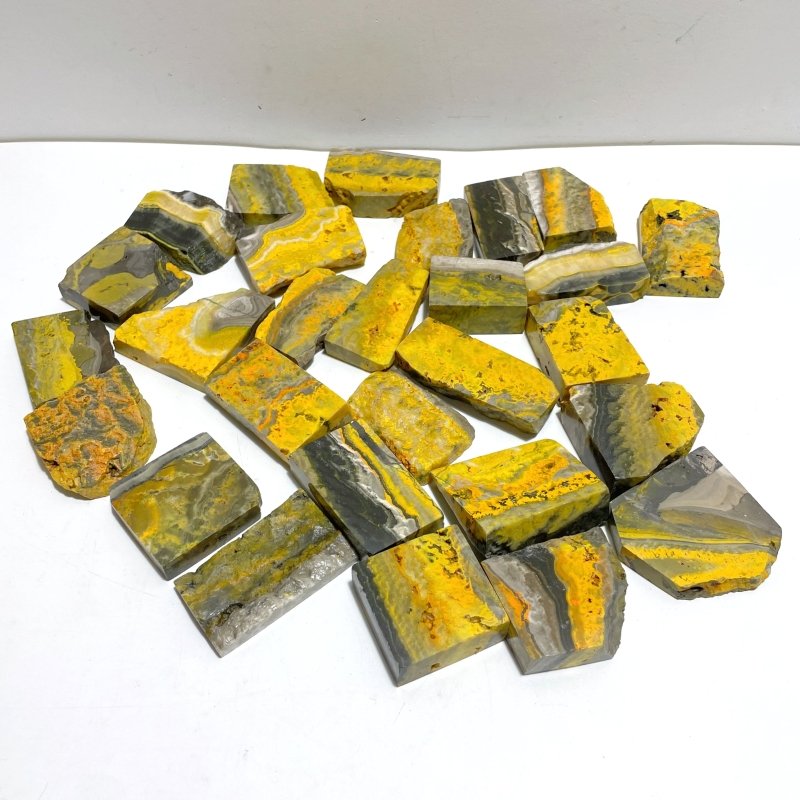 28 Pieces Beautiful Bumble Bee Jasper Polished Home Decor - Wholesale Crystals