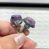 28 Pieces Charoite Different Styles Ring 8 - Wholesale Crystals