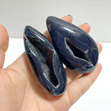 28 Pieces Geode Druzy Black Agate Eggs - Wholesale Crystals