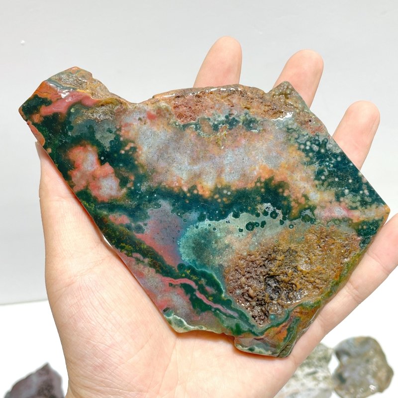 29 Pieces Beautiful 8th Vein Ocean Jasper Slab - Wholesale Crystals