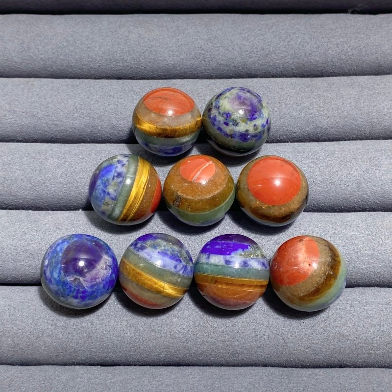 2CM 7 Chakra Spheres Wholesale - Wholesale Crystals