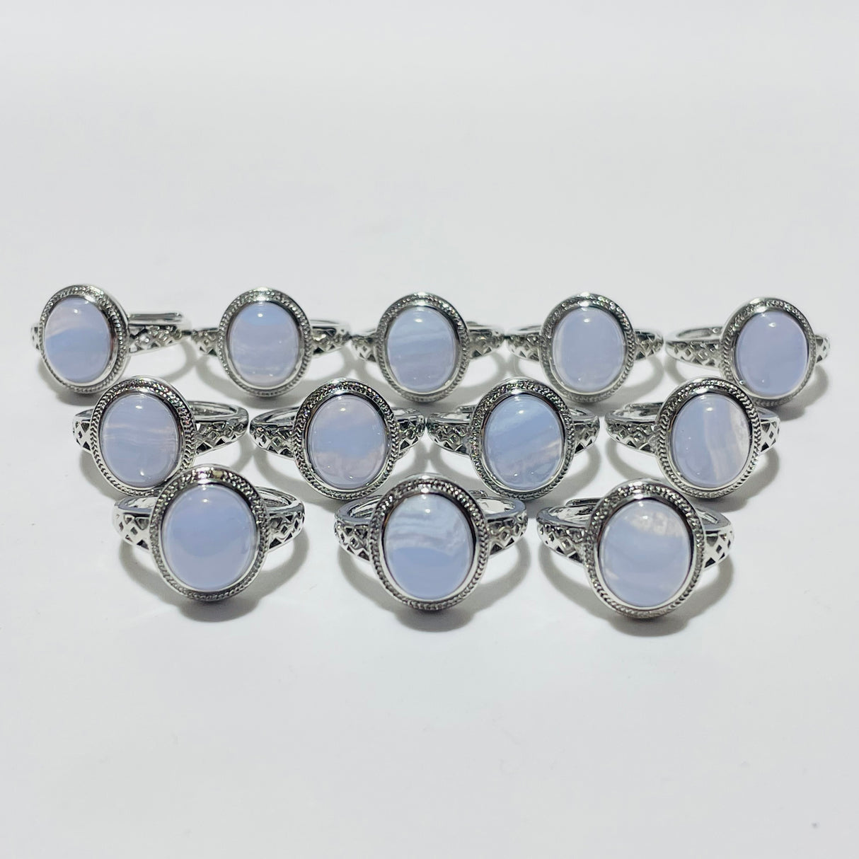 Beautiful Blue Lace Agate Ring Wholesale