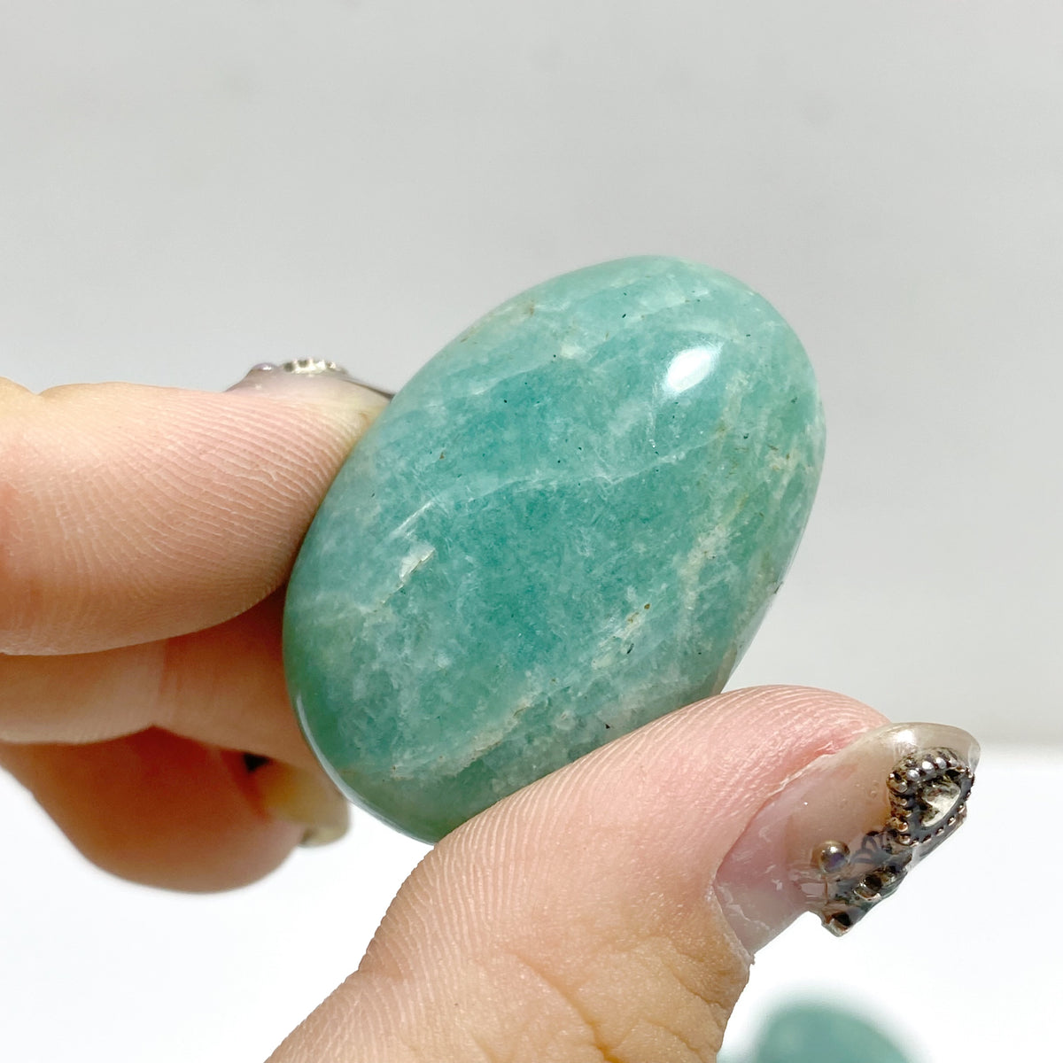 Normal Quality Small Amazonite Palm Stone Wholesale