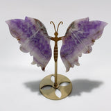3 Pairs Butterfly Wing Carving With Stand Amethyst Mixed Agate Ocean Jasper -Wholesale Crystals