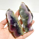 3 Pairs Fluorite Mixed Pyrite Butterfly Wing With Stand 5 - Wholesale Crystals