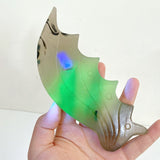 3 Pairs Volcano Agate Flying Dragon Carving With Stand (UV Reactive)2 - Wholesale Crystals