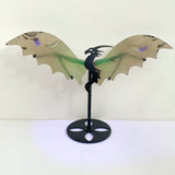 3 Pairs Volcano Agate Flying Dragon Carving With Stand (UV Reactive)2 - Wholesale Crystals