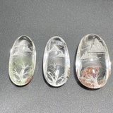 3 Pieces Beautiful Scenery Garden Quartz Inner Scene Carving - Wholesale Crystals