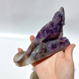 3 Pieces Chevron Amethyst Lizard Carving -Wholesale Crystals
