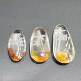 3 Pieces Flower&Tree Garden Quartz Inner Scene Carving - Wholesale Crystals