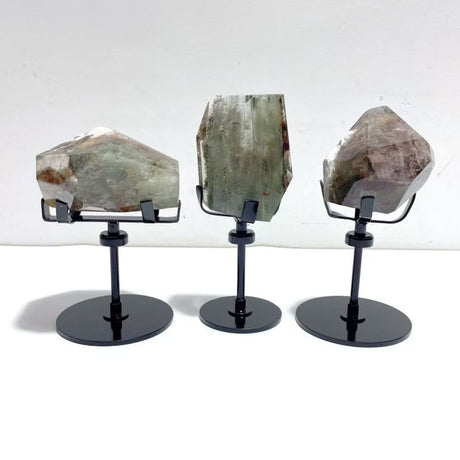 3 Pieces Garden Quartz Free Form With Stand - Wholesale Crystals