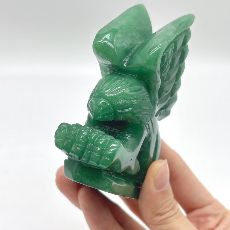 3 Pieces Green Aventurine Eagle Carving - Wholesale Crystals