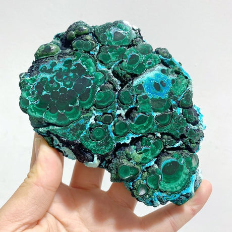 3 Pieces High Quality Beautiful Chrysocolla Mixed Malachite Slab Specimen 9 - Wholesale Crystals