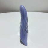 3 Pieces High Quality Blue Lace Agate Skull Carving - Wholesale Crystals