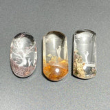 3 Pieces High Quality Buddhist Monk Bodhi Kensho Garden Quartz Inner Scene Carving - Wholesale Crystals