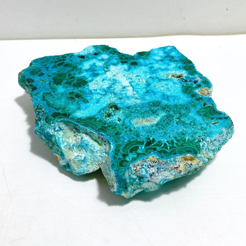3 Pieces High Quality Chrysocolla Mixed Malachite Slab Specimen 14 - Wholesale Crystals