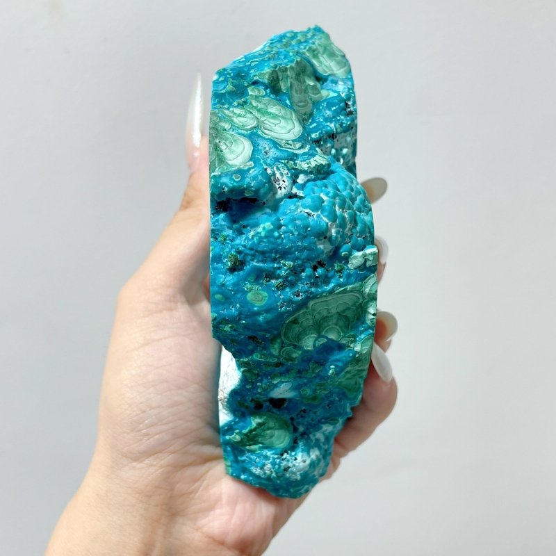 3 Pieces High Quality Chrysocolla Mixed Malachite Slab Specimen - Wholesale Crystals