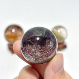 3 Pieces High Quality Garden Quartz Sphere With Stand - Wholesale Crystals
