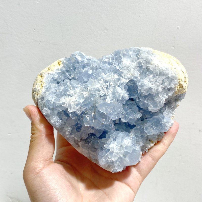 3 Pieces Large Blue Celestite Cluster Home Decor -Wholesale Crystals