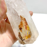 3 Pieces Large Clear Quartz Point Raw Bottom With Stand 2 - Wholesale Crystals