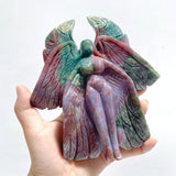 3 Pieces Large Ocean Jasper Seraphim Angel Carving - Wholesale Crystals