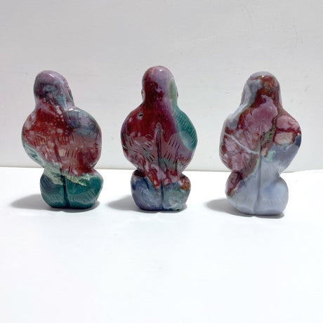 3 Pieces Ocean Jasper Chimpanzees Carving(Defect) Clearance - Wholesale Crystals