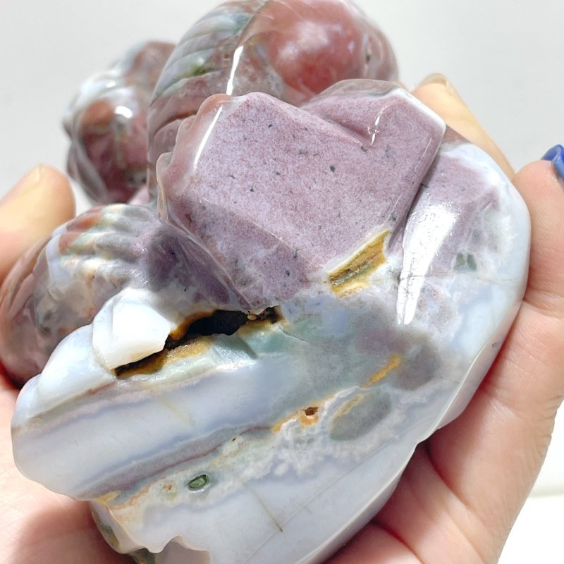 3 Pieces Ocean Jasper Chimpanzees Carving(Defect) Clearance - Wholesale Crystals