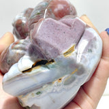 3 Pieces Ocean Jasper Chimpanzees Carving(Defect) Clearance - Wholesale Crystals