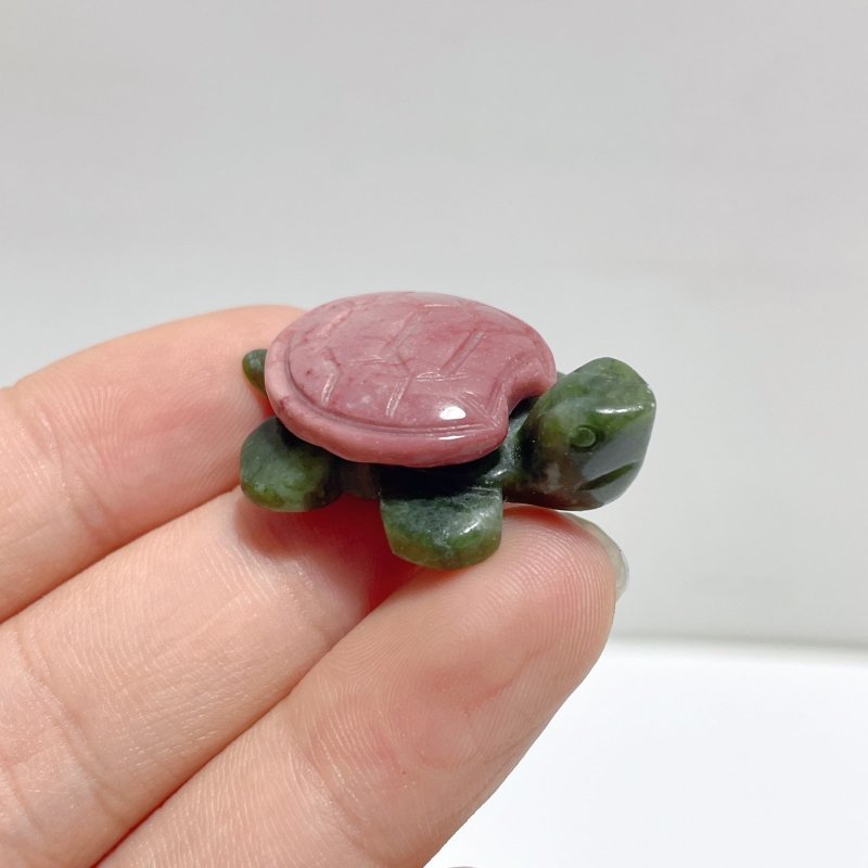 3 Types Beautiful Turtle Crystal Carving Wholesale Caribbean Calcite Chevron Amethyst - Wholesale Crystals