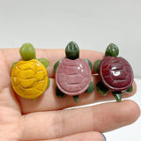 3 Types Beautiful Turtle Crystal Carving Wholesale Caribbean Calcite Chevron Amethyst - Wholesale Crystals